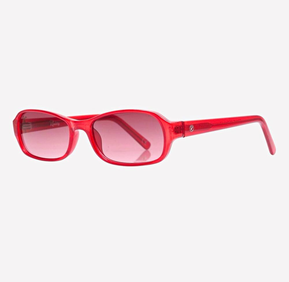 REALITY EYEWEAR Millennium Women's Rectangle Sunglasses Red Frame